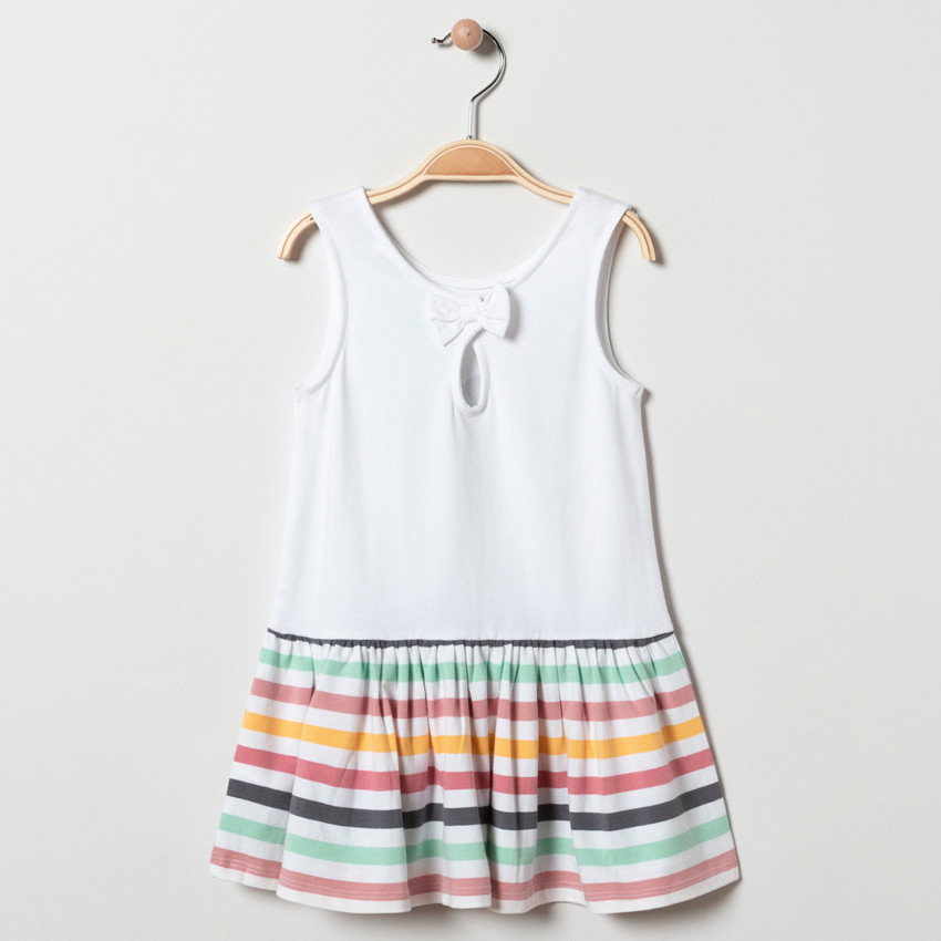 Robe rayée print Mickey & Minnie Disney pour bébé fille 