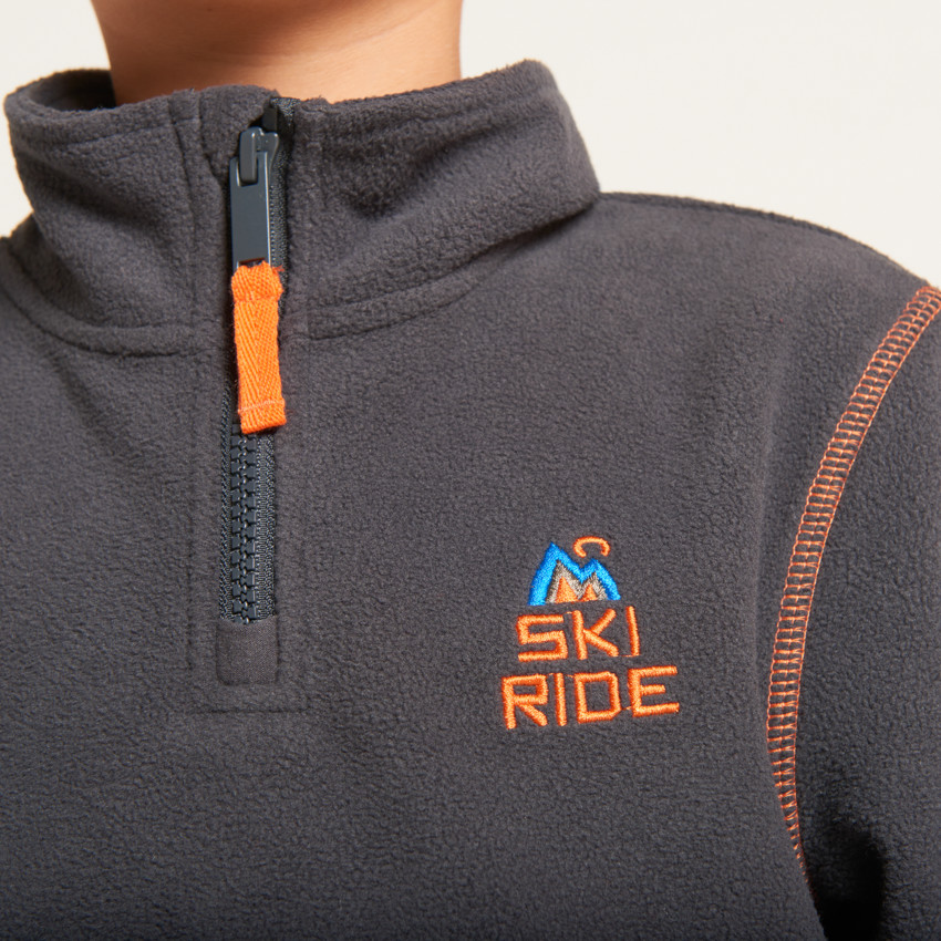 Fleece skid sweatshirt met rits jongens 