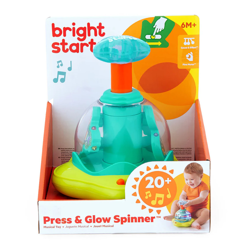 Jouet étoile musicale Press & Glow Spinner 6M+ 