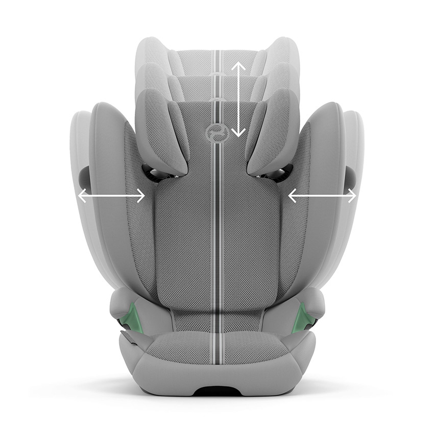 Vouwbare Solution G2 i-Fix autostoel met Plus-stof stone grey 