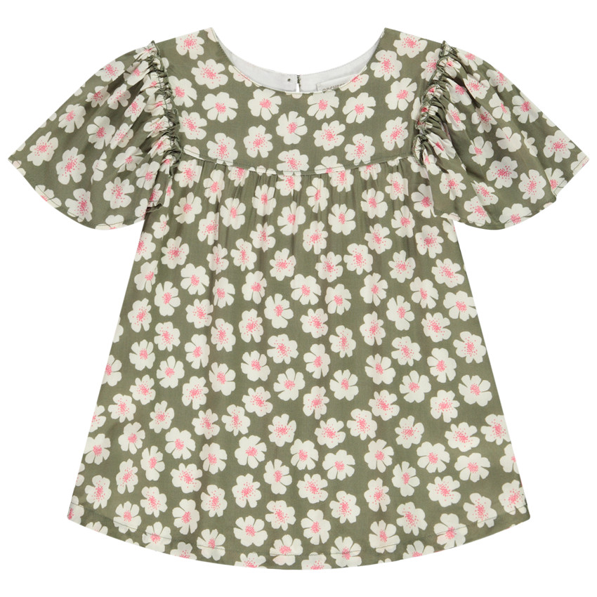 Tuniek korte mouwen met bloemenprint voor meisjes 