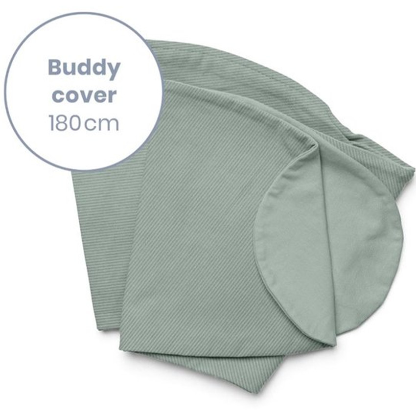 Housse de coussin d'allaitement Buddy corduroy green 