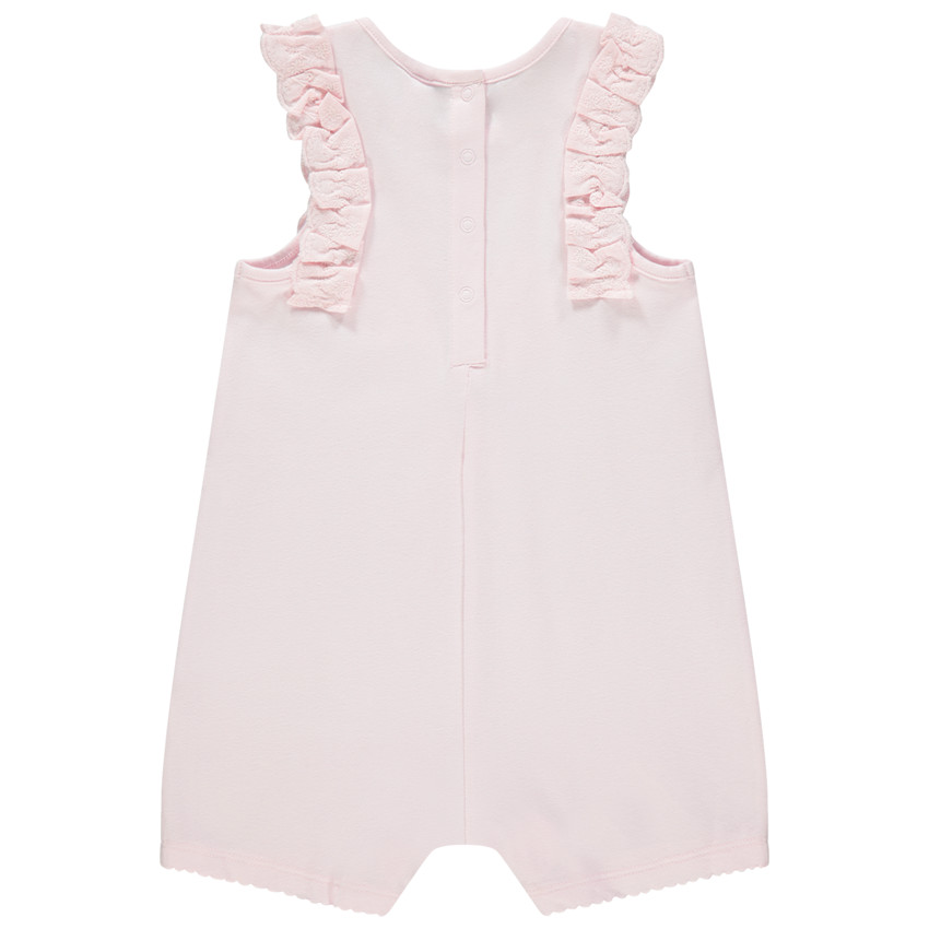 Combinaison courte à fruits printés et volants 