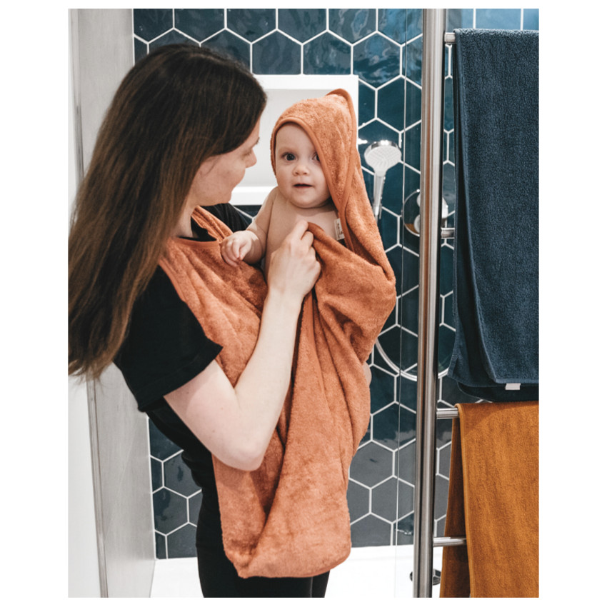 Cape de bain/Tablier de bain 98x104cm Moon Blue 