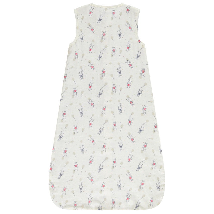 Gigoteuse sans manches en tétra imprimé lapins pour bébé 