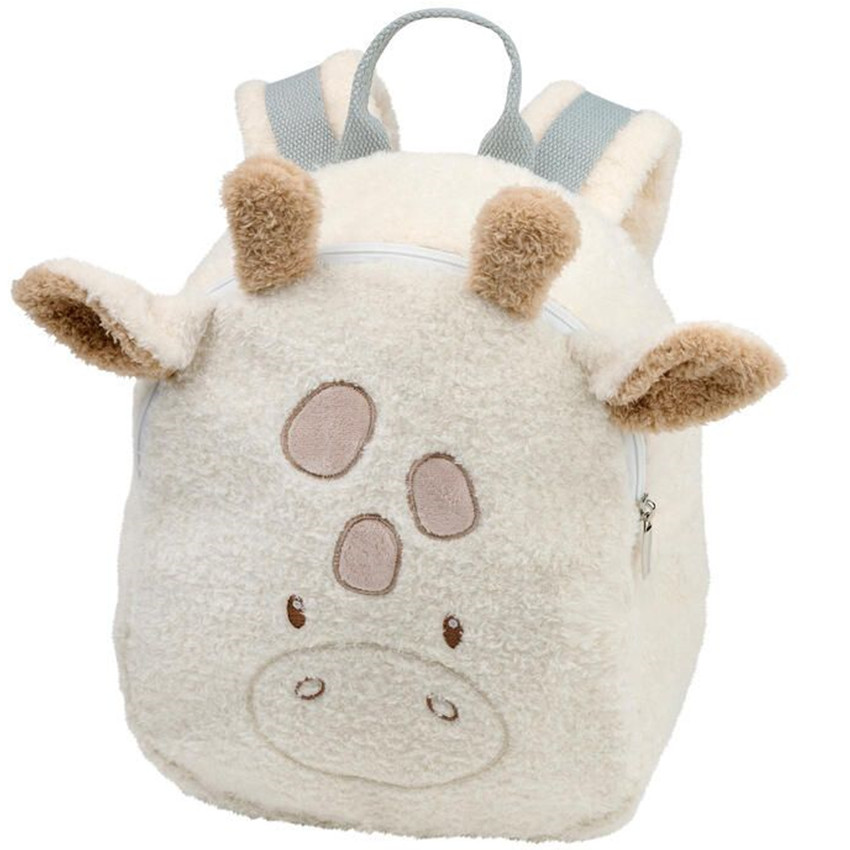 Rugzak - Giraf Teddy peluche - ecru 