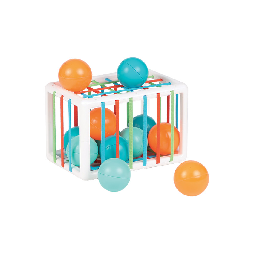 Cube de manipulation avec balles 