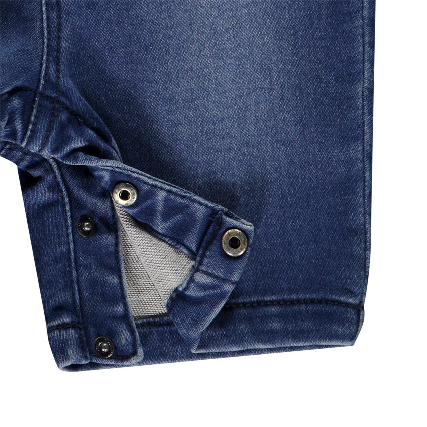 Salopette courte avec visuel voilier embossed pour bébé garçon 