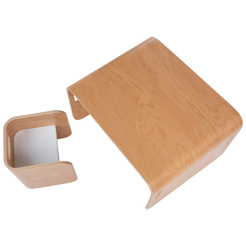 3-in-1 bureaumeubel bank en tafel met 1 stoel 