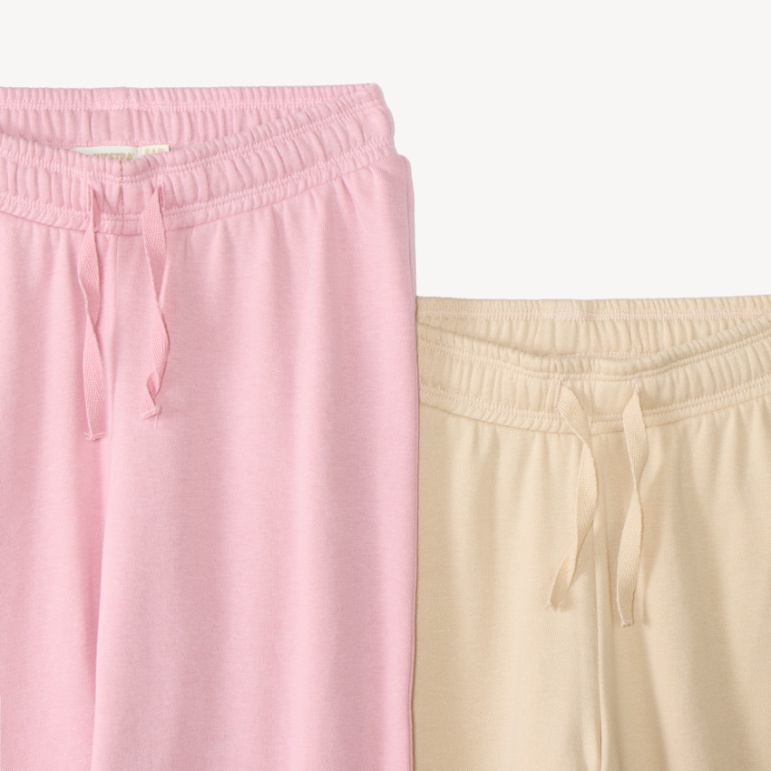 Lot de 2 ensembles de jogging fille avec sweat et pantalon large 