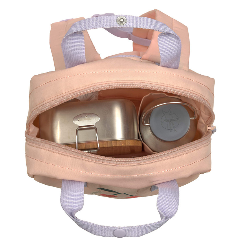 Sac à dos enfant Little Gang carré Cherry Peach 