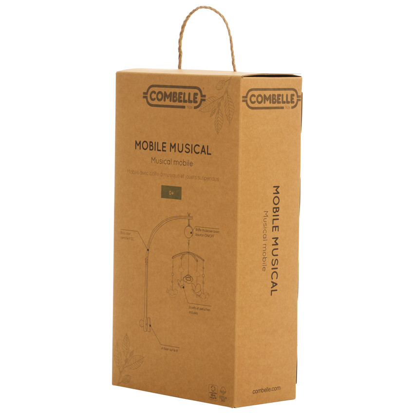 Mobile musical Promenade Bucolique rose 