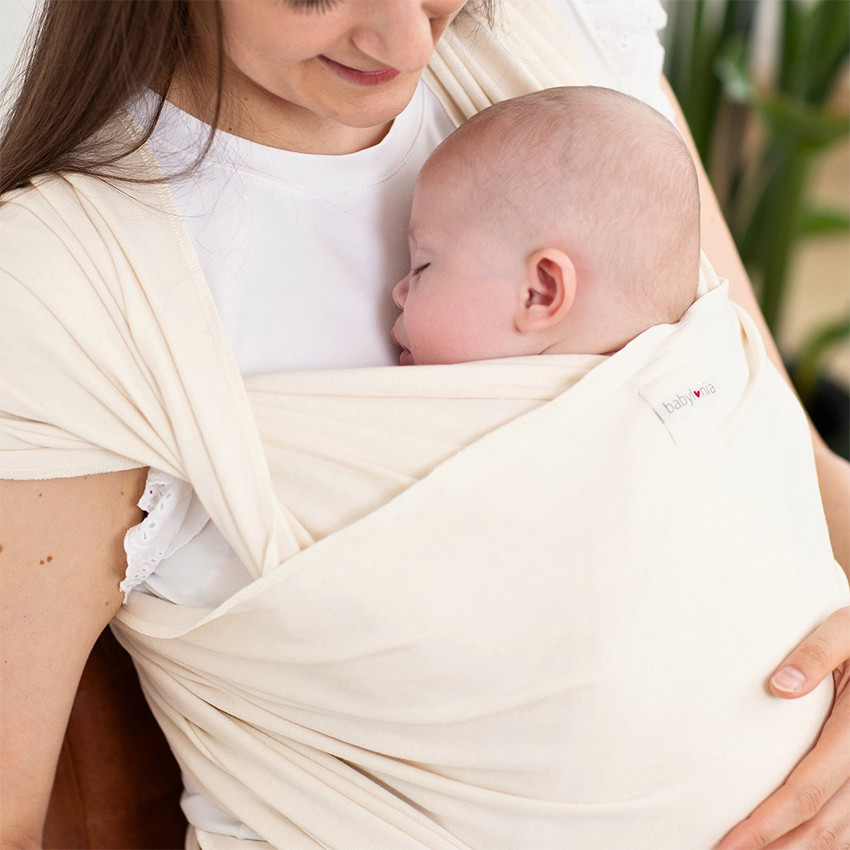 Écharpe de portage Extensible Tricot SLEN Bio Cotton breeze 