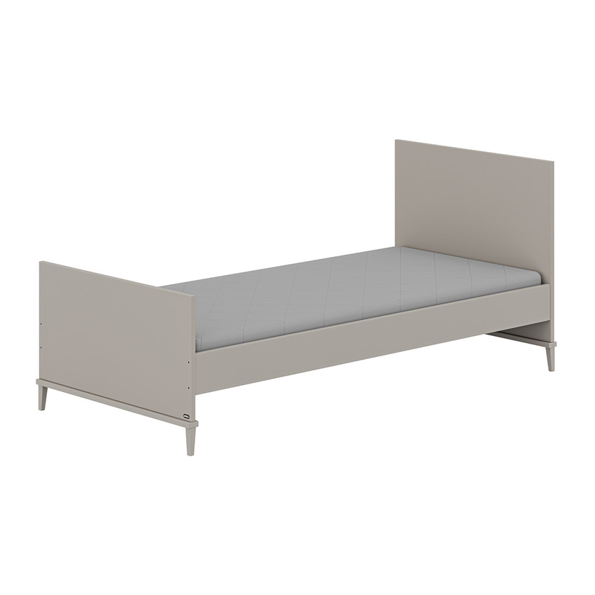 Lit simple 90X200 Brother STU Taupe 