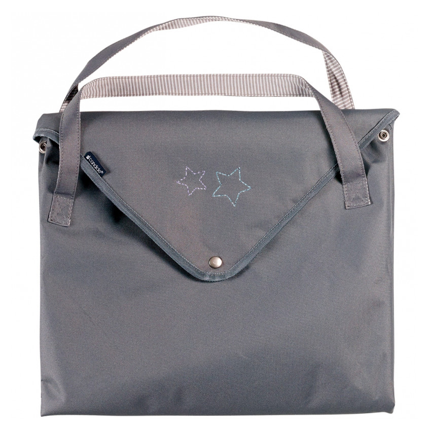 Tapis de jeu nomade gris - 90 x 90 cm 