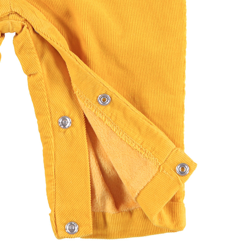 Salopette en velours doublée sherpa à noeud et volant 