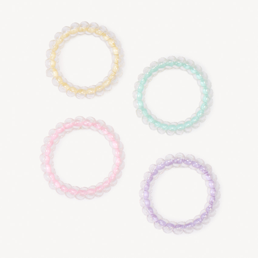 Set van 4 veerhaarbandjes voor meisjes 