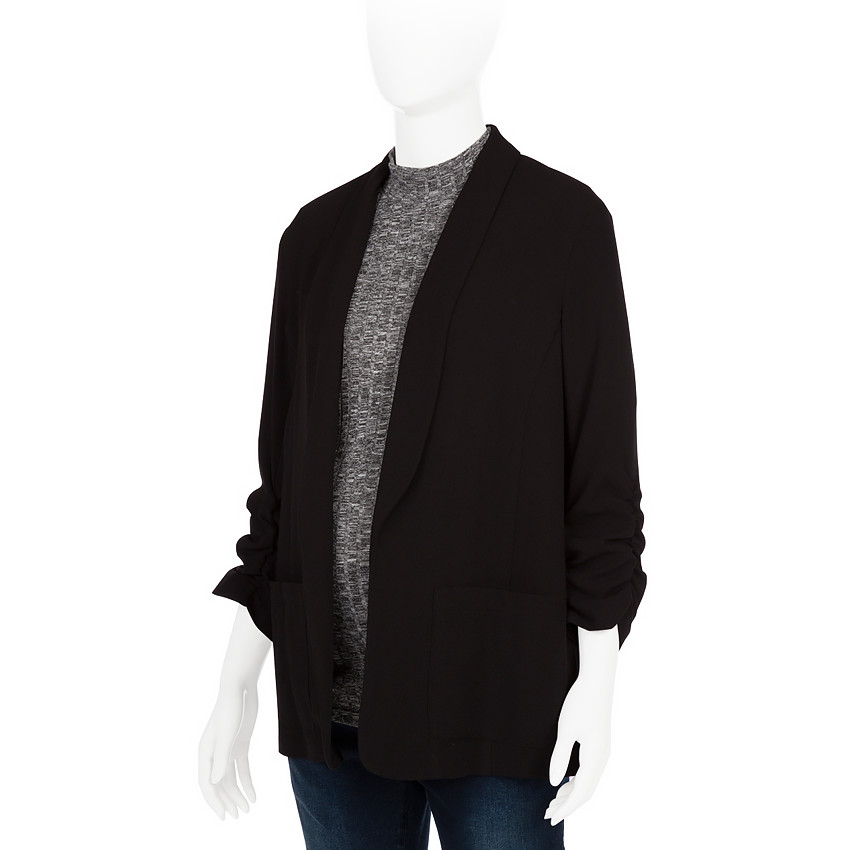 Veste de tailleur de grossesse unie avec larges poches 