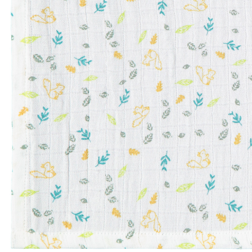 Lot de 3 langes en gaze de coton garçon 