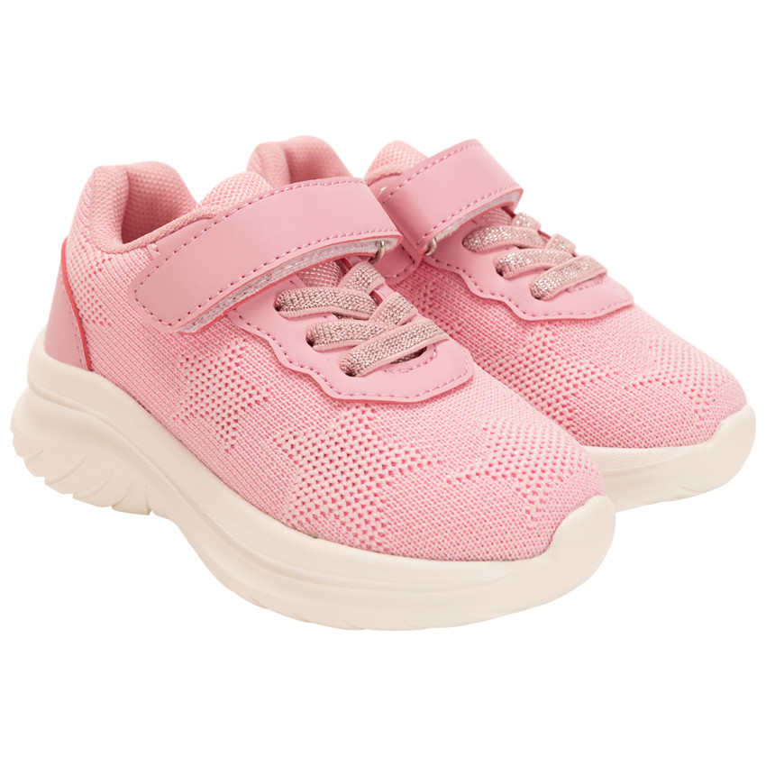 Sterren sneakers in mesh en lurex voor baby meisje 