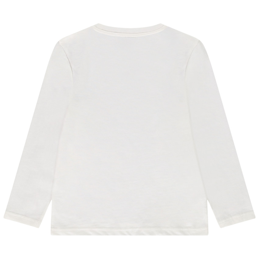 Langarm T-shirt in jersey met print voor jongens 