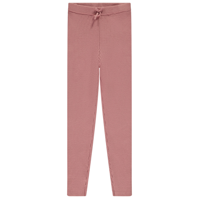 Legging en tricot effet côtelé pour fille 