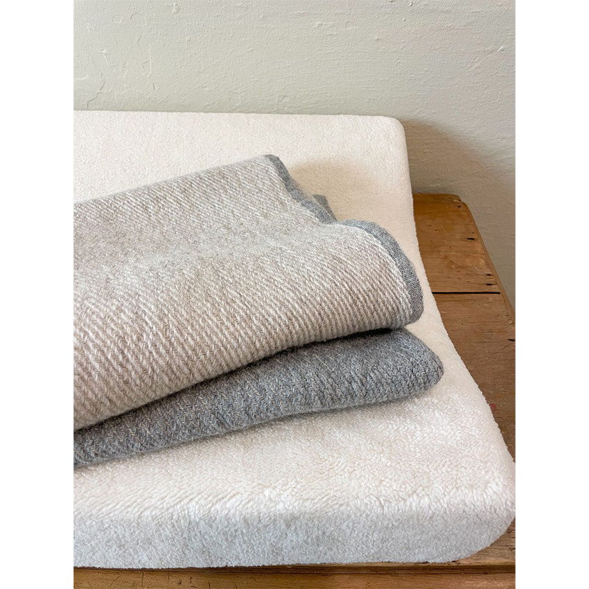 Wiegdeken wolmix Toronto Soft Grey 75x100cm TOG 0.8 