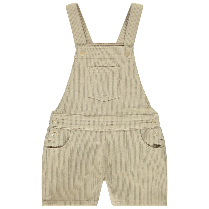 Salopette courte en velours côtelé pour fille 