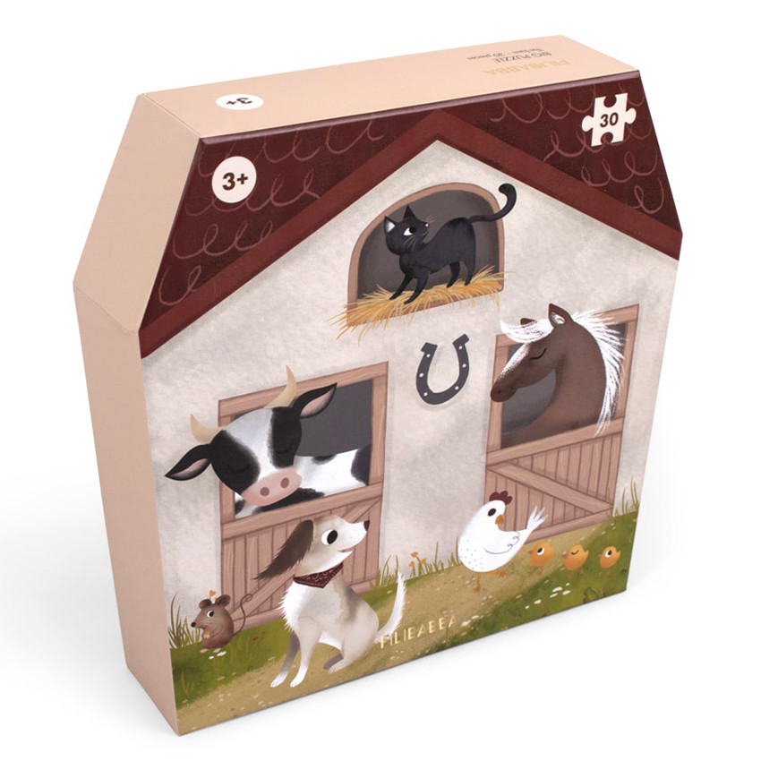 Grand puzzle 30 pièces "La ferme magique" 3ans+  