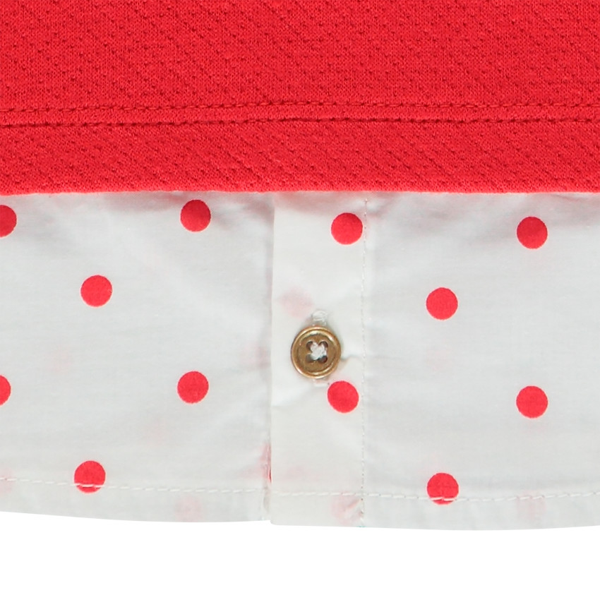 Sweater van molton uit twee stoffen met 2-in-1-effect en glitterprint Minnie Disney 