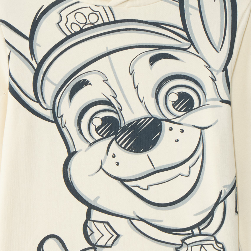 Sweat à capuche met print van Chase uit Paw Patrol jongens 
