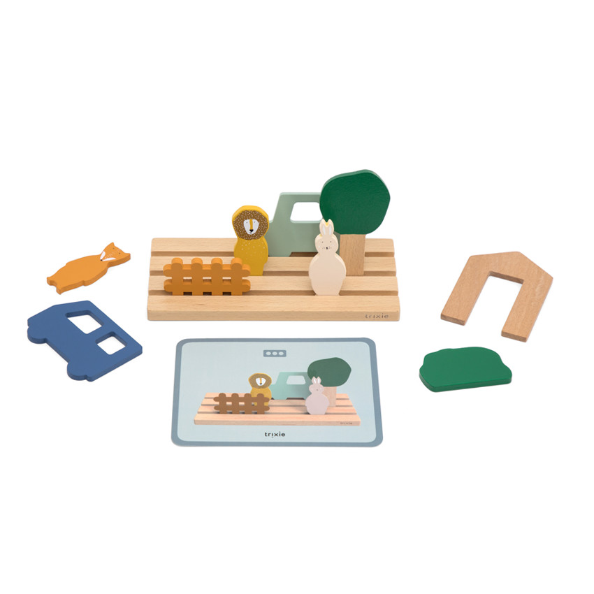 Jeu de repérage spatial en bois  