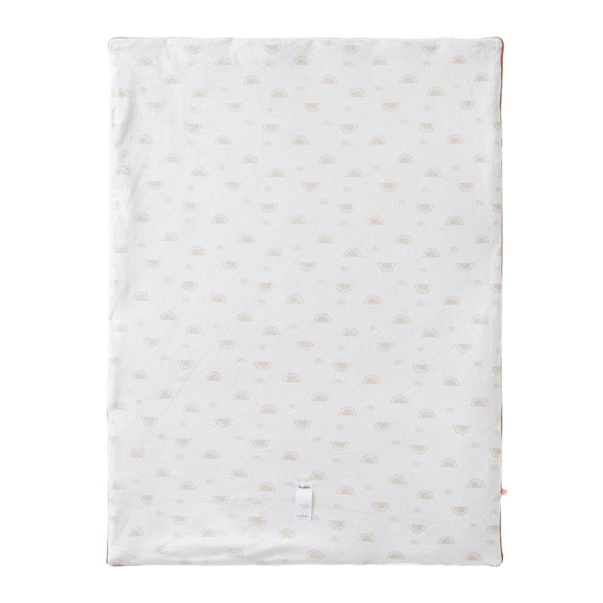Couverture en veloudoux Babou & Kendi 75 x 100 cm - Ecru 