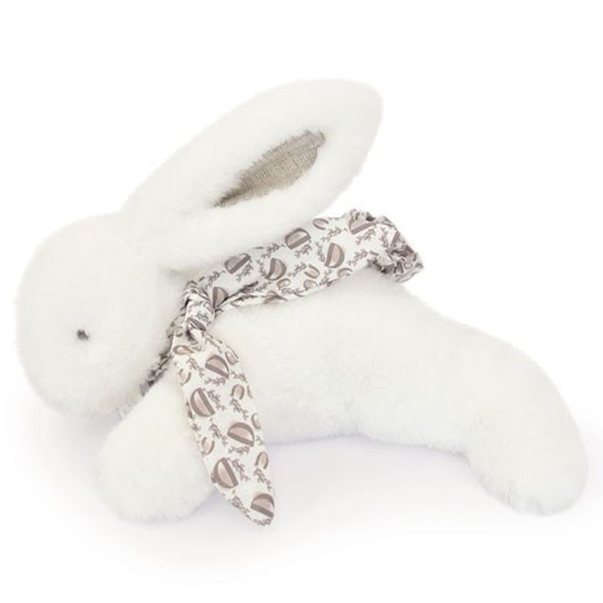Peluche doudou Lapin 25 cm Blanc 