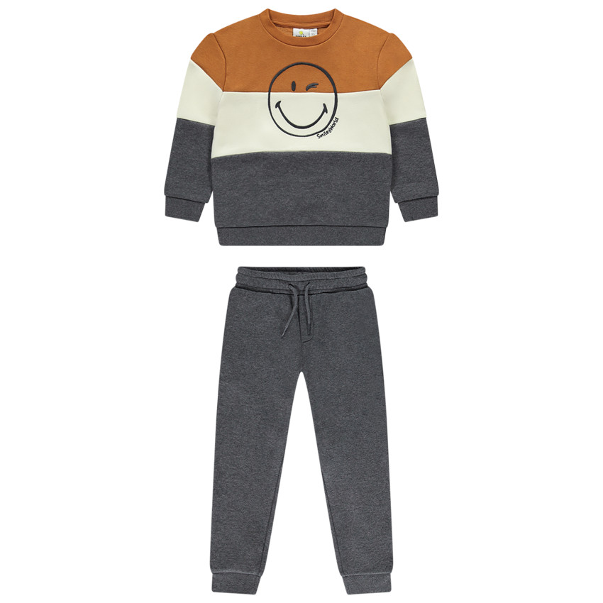 Ensemble jogging effet color block SmileyWorld pour garçon 