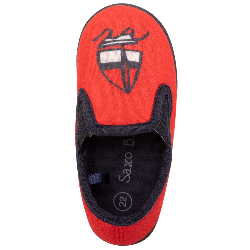 Pantoffels met zeilbootprint voor babyjongen 