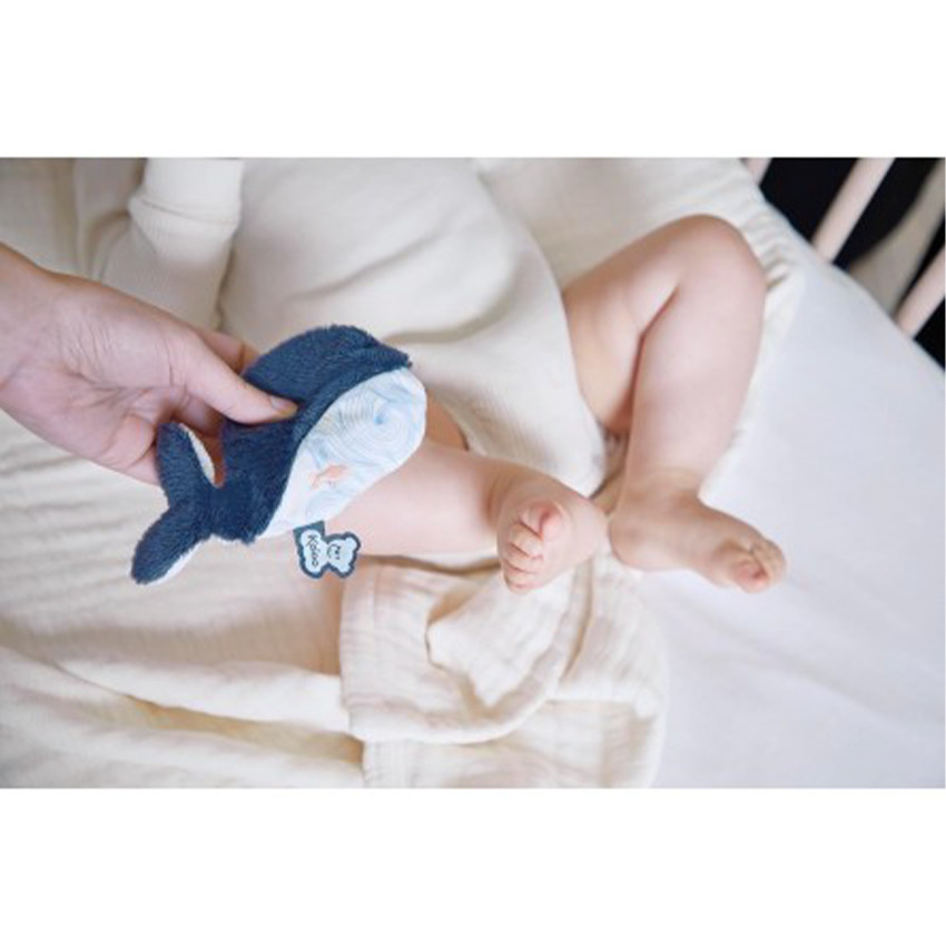 Peluche poche de froid calmante Baleine 