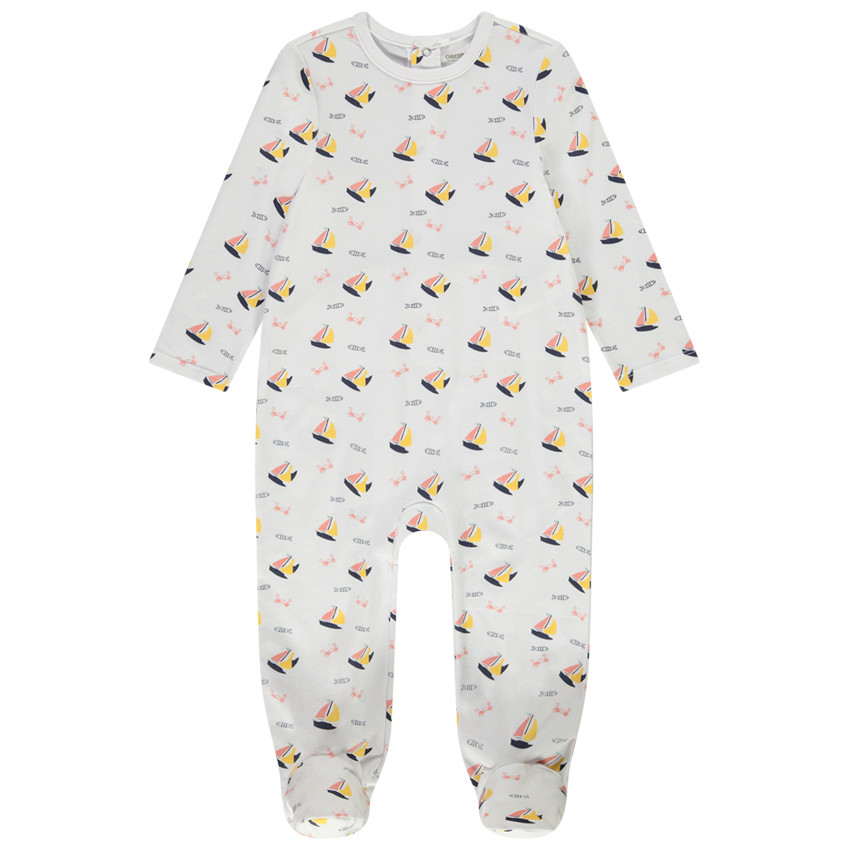 Dors-bien imprimé voiliers pour bébé garçon - Ouvertures différentes selon l'âge 