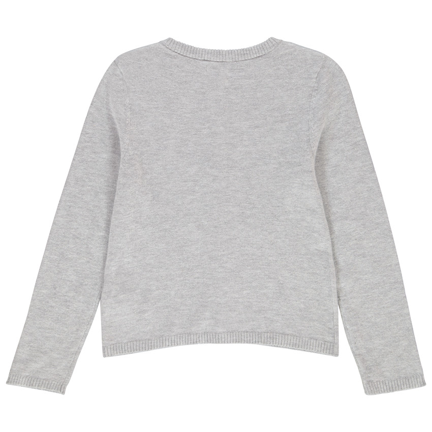 Gilet en tricot avec print fantaisie pour fille 