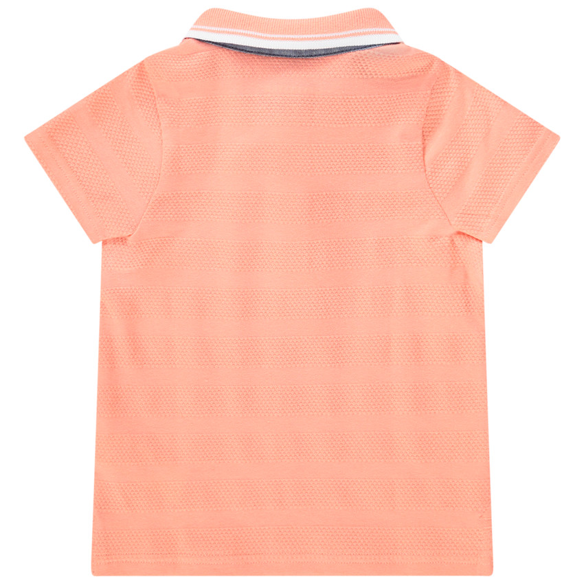 Poloshirt met korte mouwen en fantasieprint voor babyjongen 