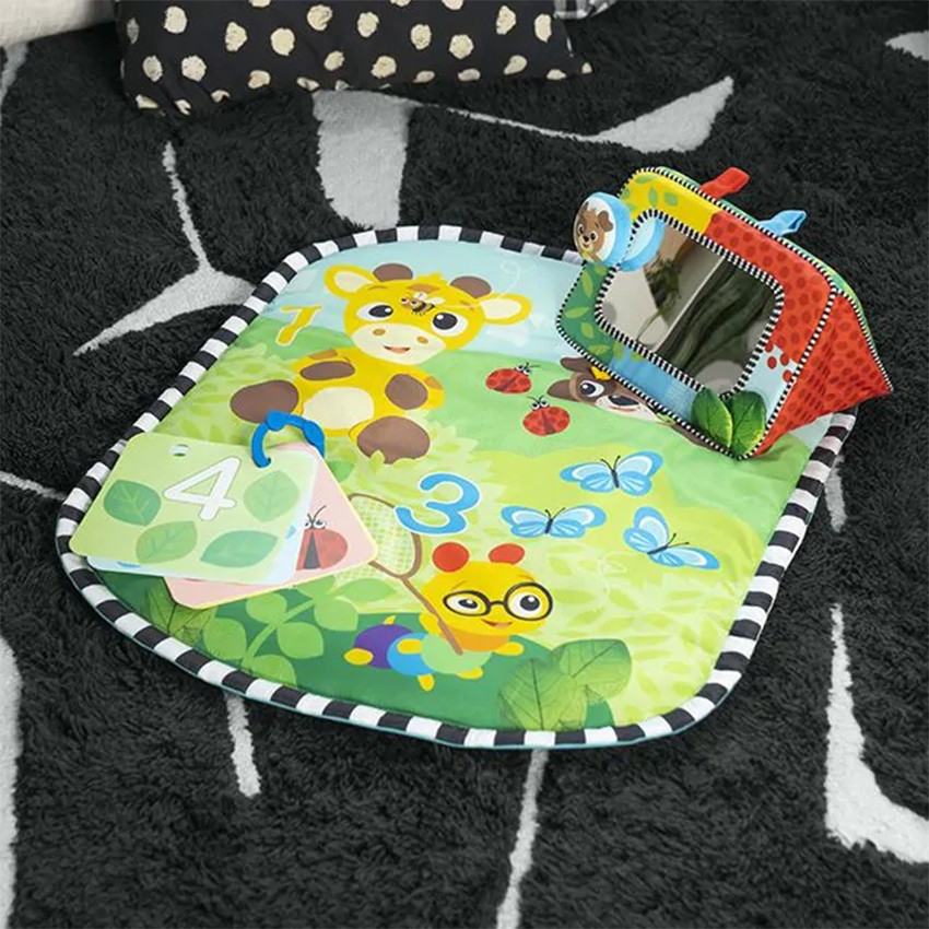 Tapis d’éveil et miroir Discovery Garden 