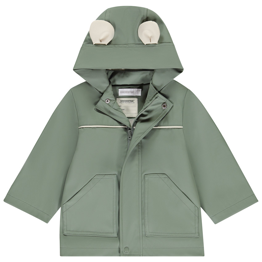 Speelse parka met kap voor jongen van baby 