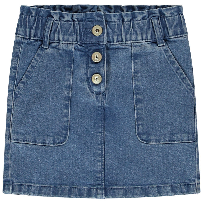 Korte rok van paperbag jeans voor meisjes 