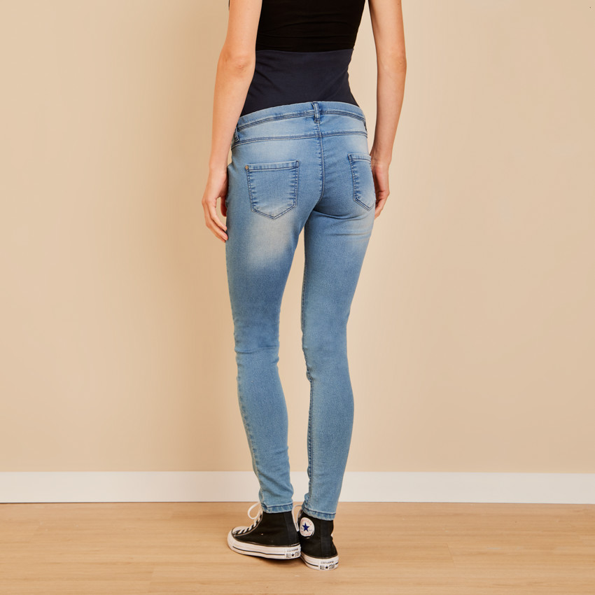Jean skinny de grossesse extra stretch à bandeau haut 