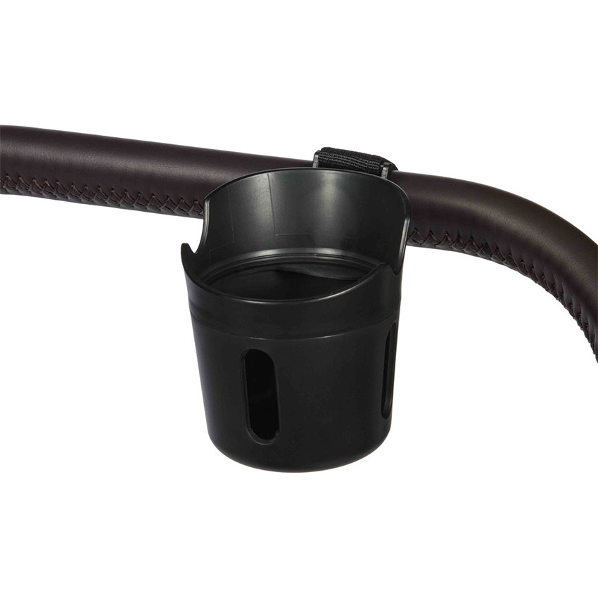 Beker en telefoonhouder 2-in-1 voor kinderwagen Zwart  
