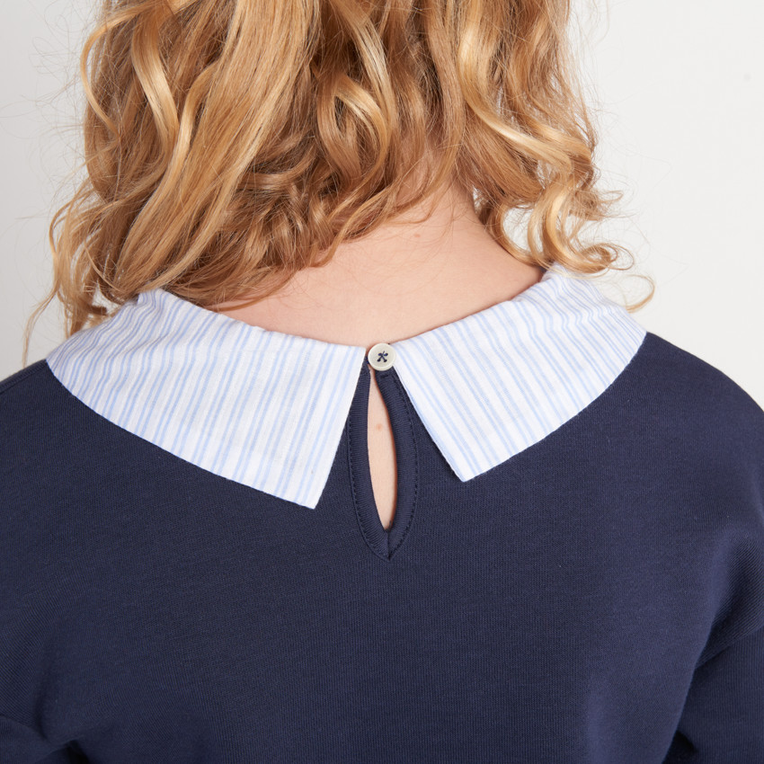 Fantasiejurk van fleece met hemdkraag voor meisjes 