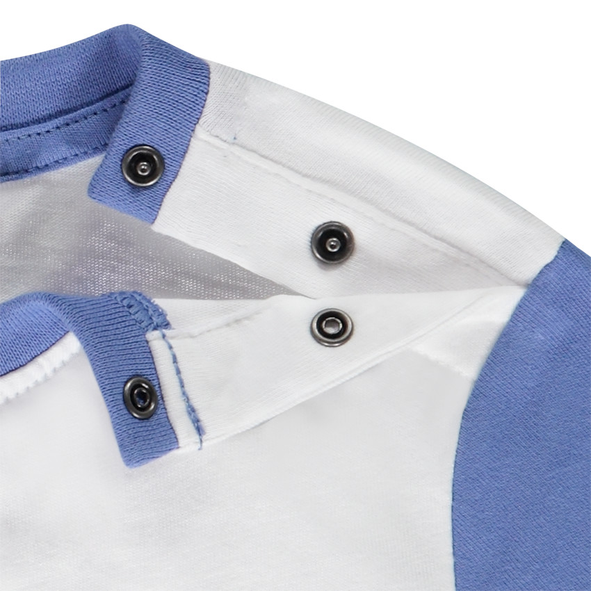 T-shirt met korte mouwen met arty patches voor babyjongen 