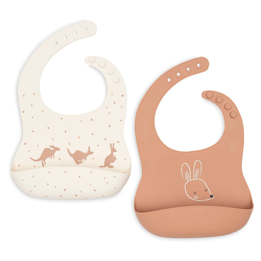 Siliconen slabbetje 2STKS Kangaroots 
