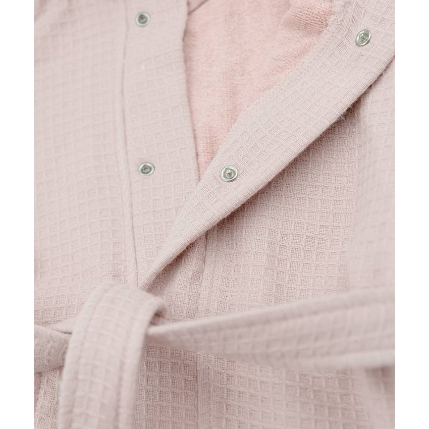 Peignoir de bain à oreilles éponge gaufré - Vintage Pink - 2/4 ans  