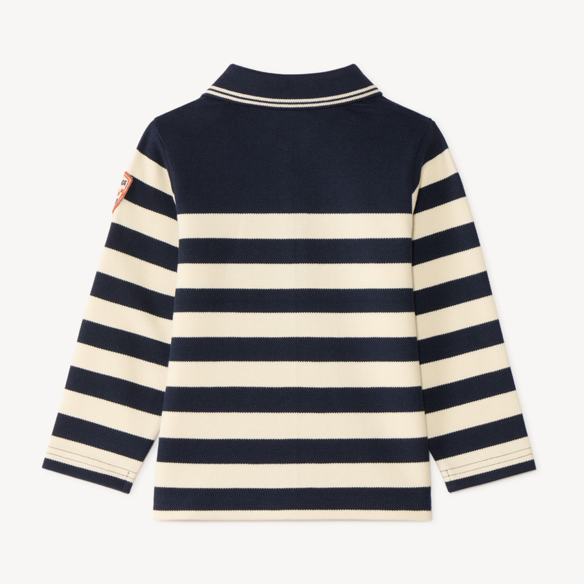 Polo bébé garçon manches longues style marinière 